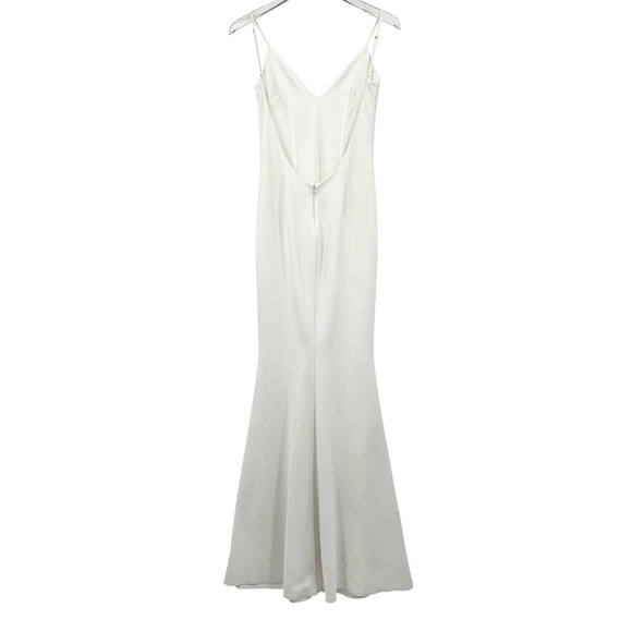 KATIE MAY Bambina Sheath Gown in Ivory Size Small White Sleeveless‎ Bridal - Picture 8 of 11